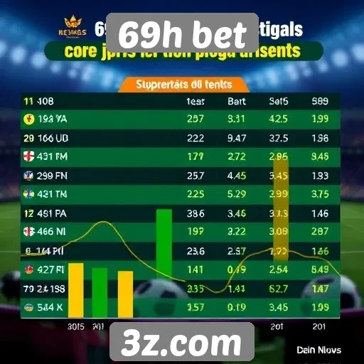 Estatísticas de jogos populares no 69h bet